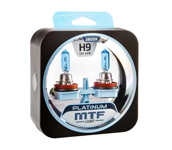 Лампа MTF H9 12V 65W Platinum, комплект - фото